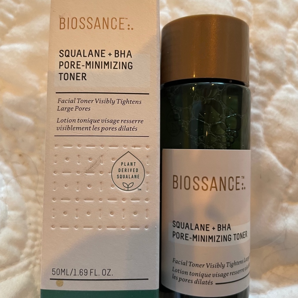NIB BIOSSANCE SQUALANE+BHA PORE MINIMIZING TONER  TRAVEL SIZE